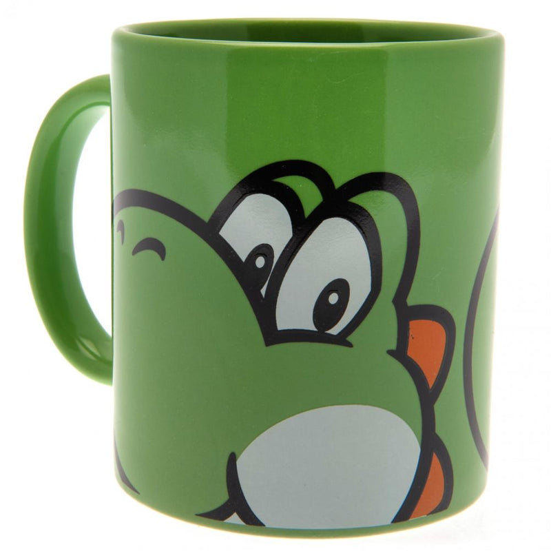 Super Mario Mug & Coaster Set Yoshi, side angle