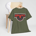 'Groovy' Men's T-Shirt, close-up detail