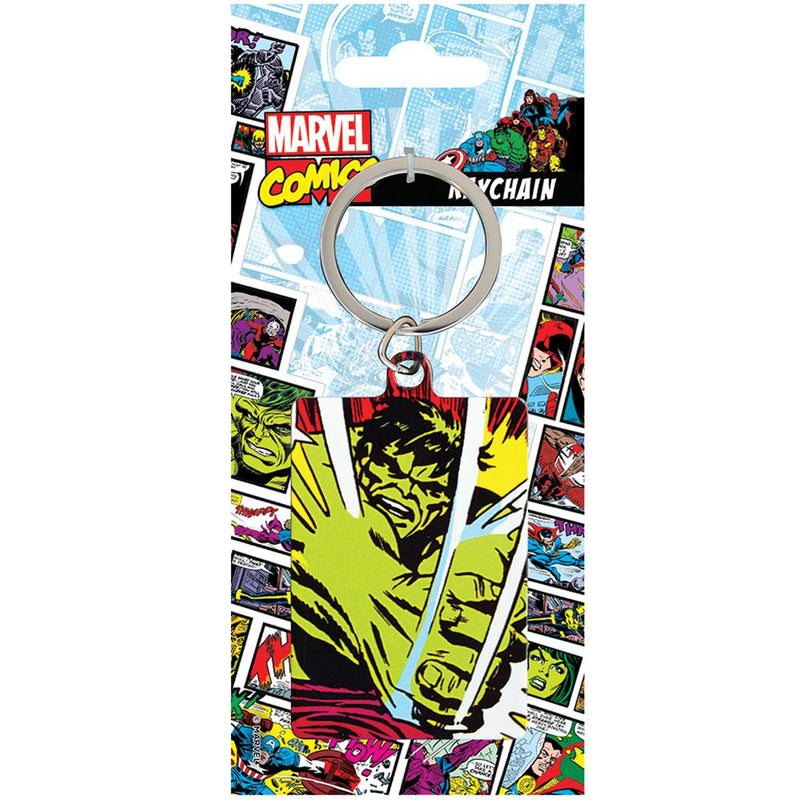Marvel Comics Metal Keyring Hulk, side angle