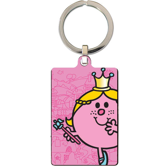 Little Miss Princess Metal Keyring, alternate view