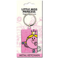 Little Miss Princess Metal Keyring, side angle