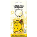 Little Miss Sunshine Metal Keyring, side angle