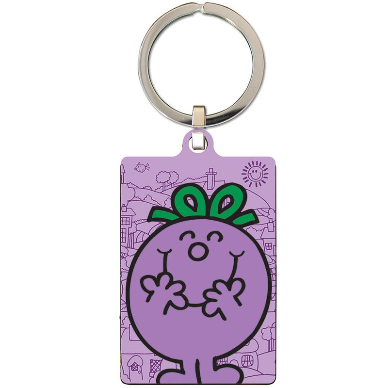 Little Miss Naughty Metal Keyring, alternate view