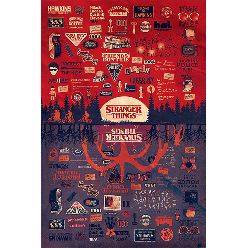 Stranger Things Poster The Upside Down