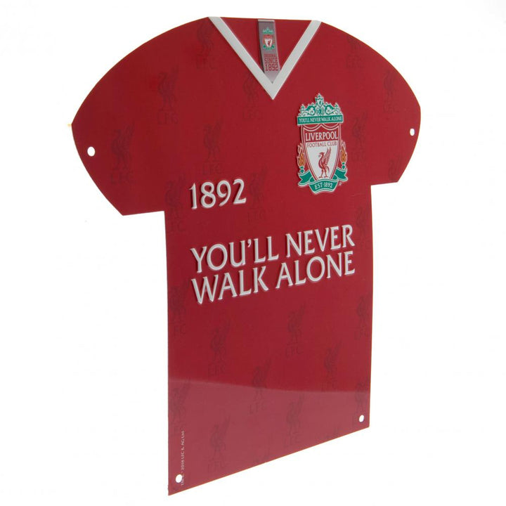 Liverpool FC Metal Shirt Sign