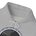 'Money Can't Buy Happiness, But It Can Buy Vinyl' Men's Hoodie, side angle