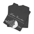 'Life Sounds Better on Vinyl' Men's T-Shirt, showing reverse