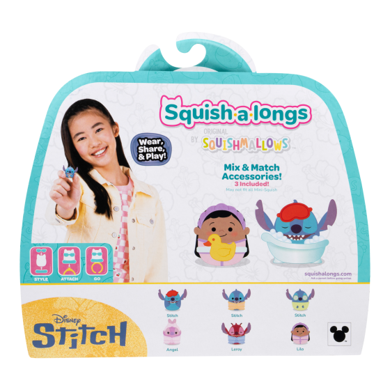 Squishalongs - 6 Fig.Pack (Stitch Style3) W1