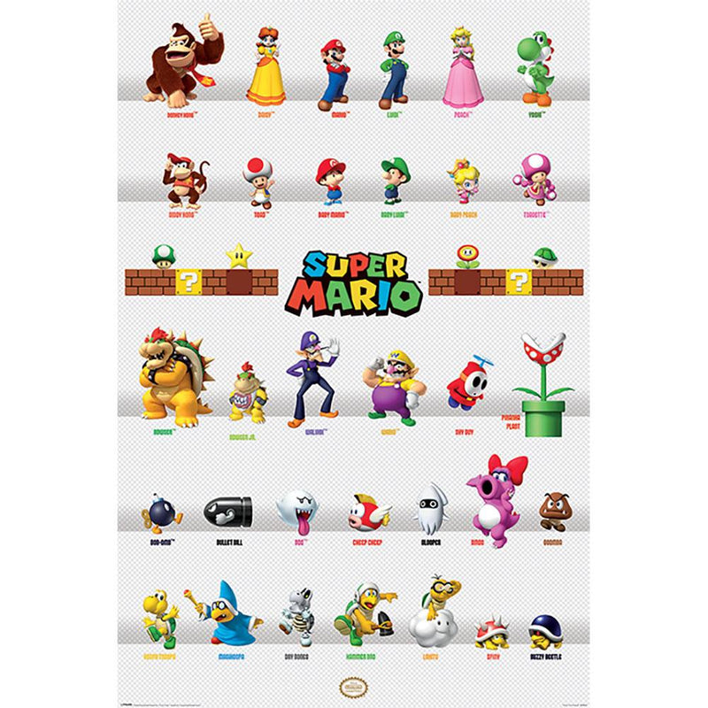Super Mario Poster Character Parade collectible from Infinity Collectibles 2026