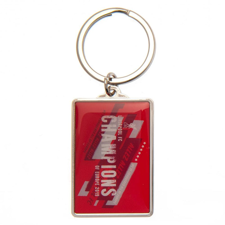 Liverpool FC Champions Of Europe Keyring