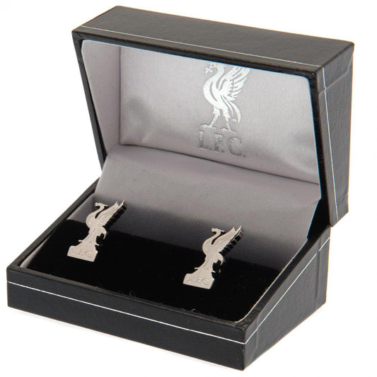 Liverpool FC Stainless Steel Formed Liverbird Cufflinks, alternate view
