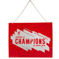 Liverpool FC Champions Of Europe Metal Sign, alternate view