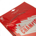 Liverpool FC Champions Of Europe Metal Sign, side angle