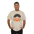 Vinyl Record Logo Men's T-Shirt, close-up detail