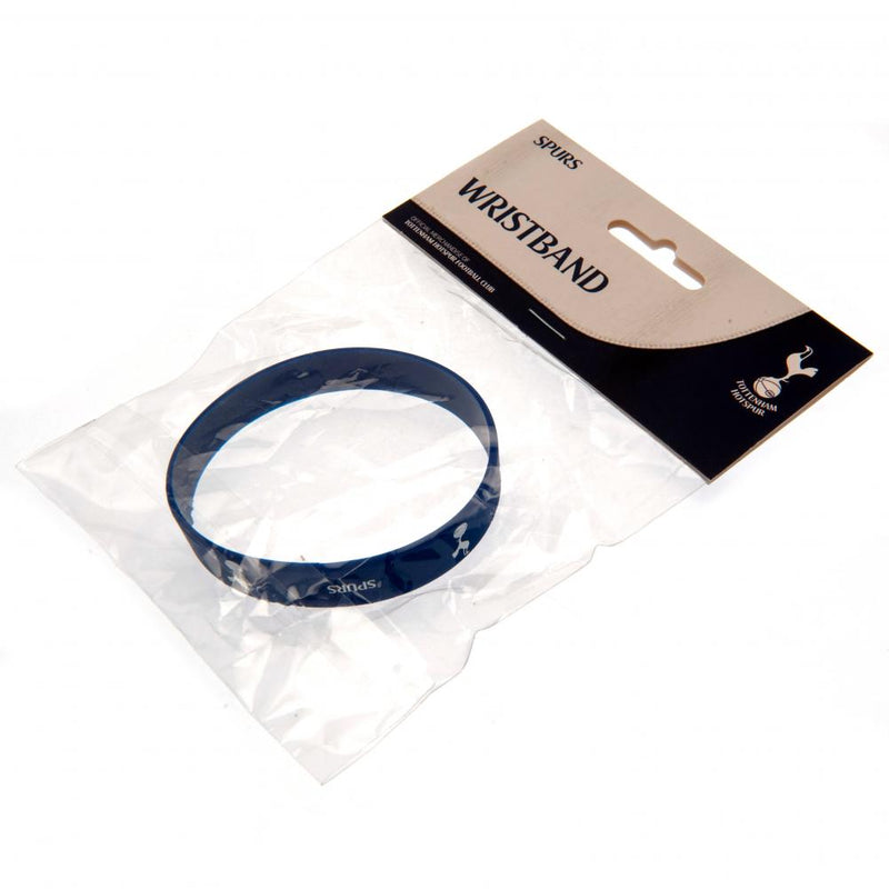Tottenham Hotspur FC Navy Silicone Wristband, side angle