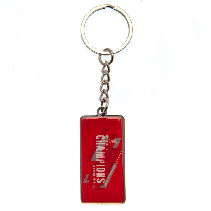 Liverpool FC Champions Of Europe 50mm x 25mm Keychain