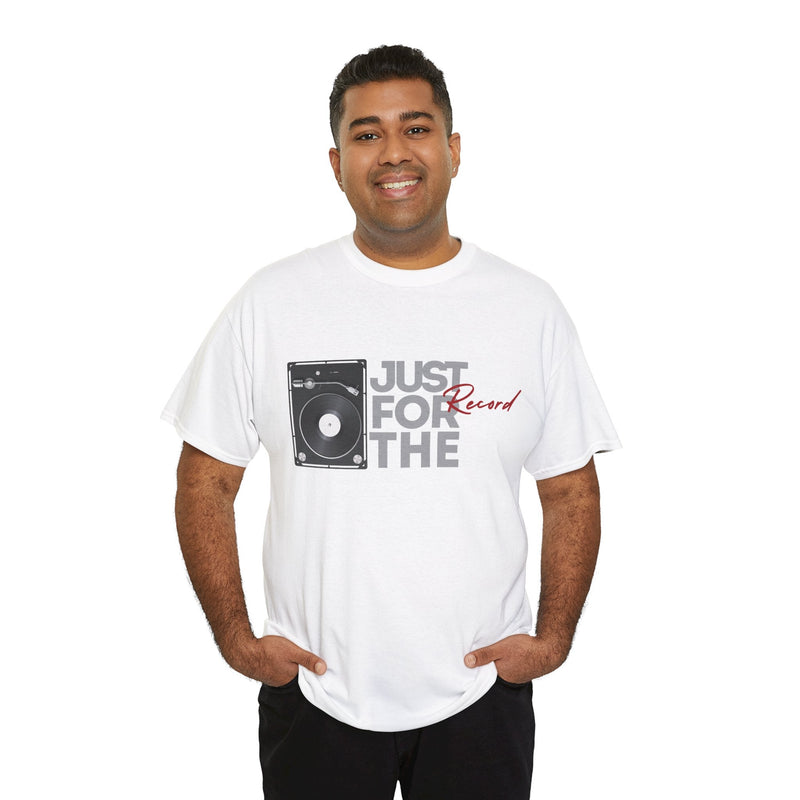 'Just for the Record' Men's Vinyl T-Shirt, alternate view