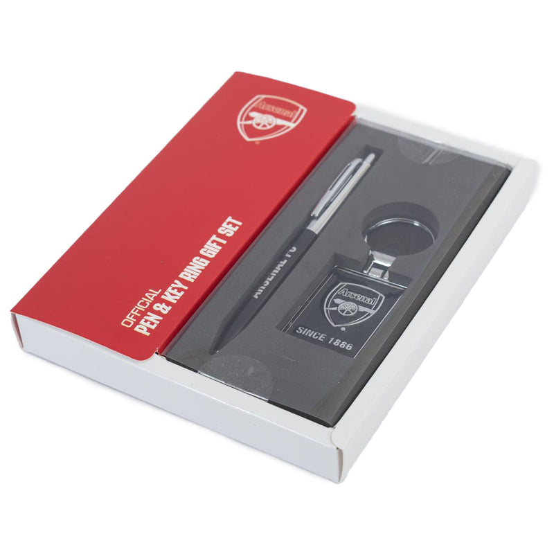 Arsenal FC Pen & Keyring Set, close-up detail