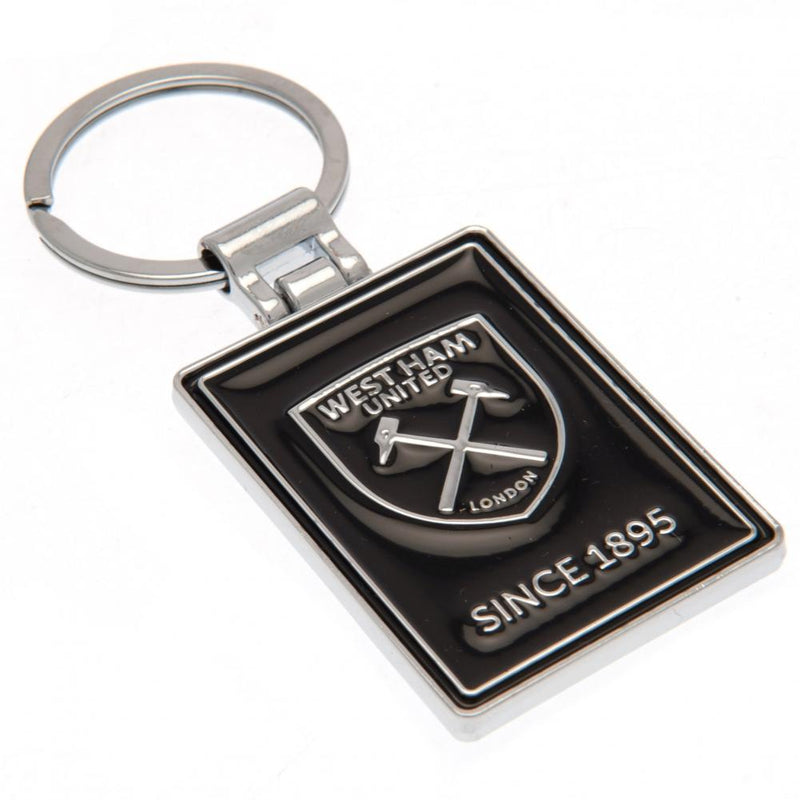 West Ham United FC Pen & Keyring Set, side angle