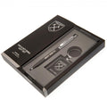 West Ham United FC Pen & Keyring Set, close-up detail