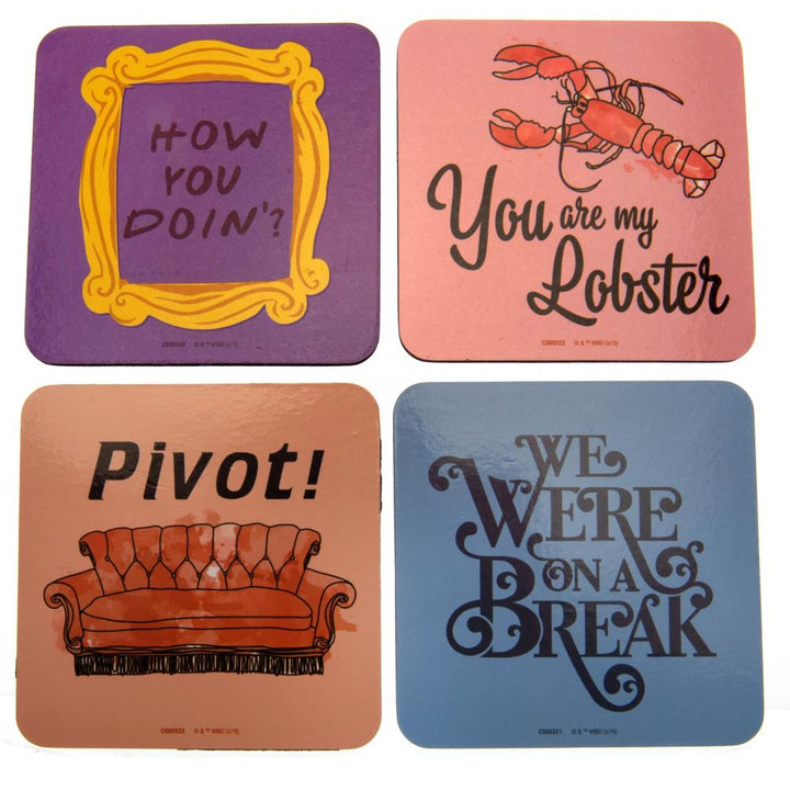 Friends Coaster Set Lobster