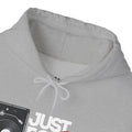 'Just for the Record' Men's Hoodie, size reference