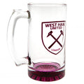 West Ham United FC Stein Glass Tankard, alternate view