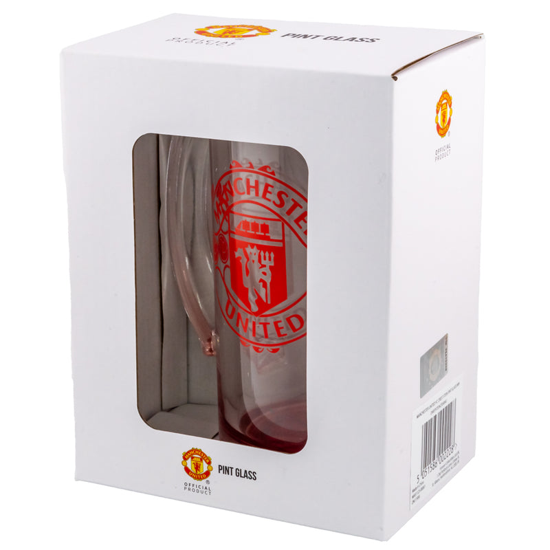 Manchester United FC Stein Glass Tankard, side angle