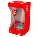 Arsenal FC Tulip Pint Glass, side angle