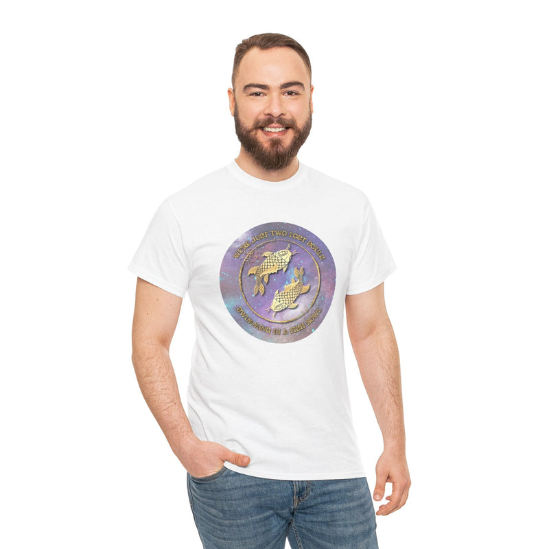 'Lost Souls' Celestial Fish Lyric T-Shirt, rear view