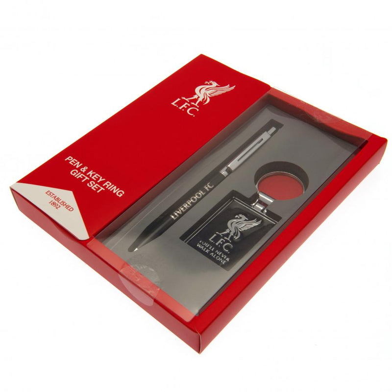 Liverpool FC Pen & Keyring Set, close-up detail