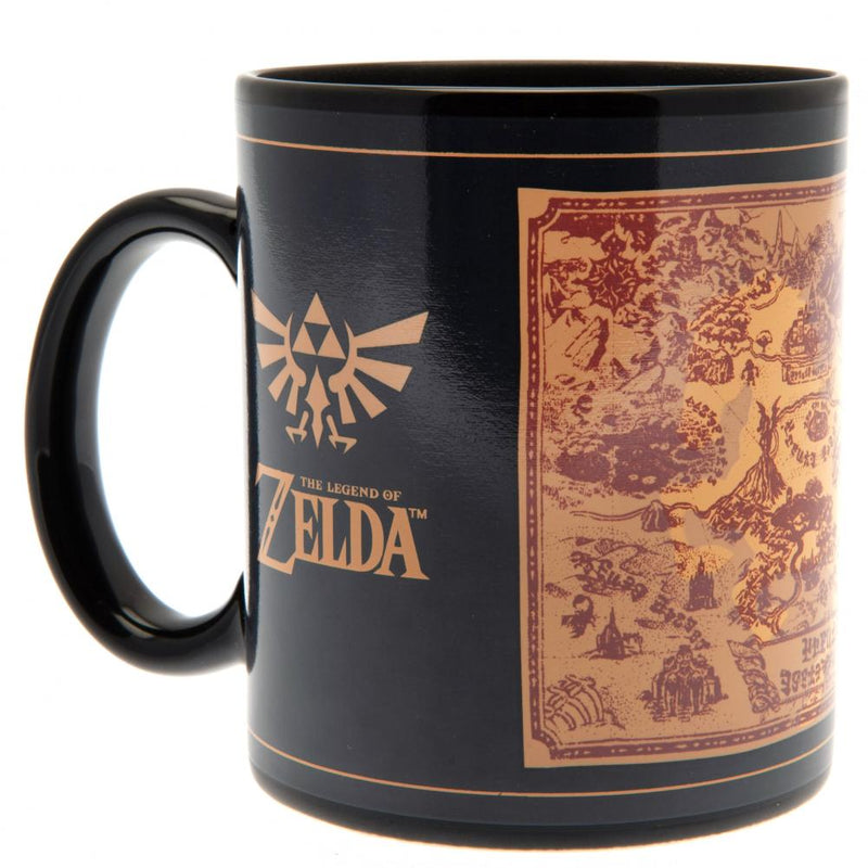 The Legend Of Zelda Heat Changing Mug Map, side angle