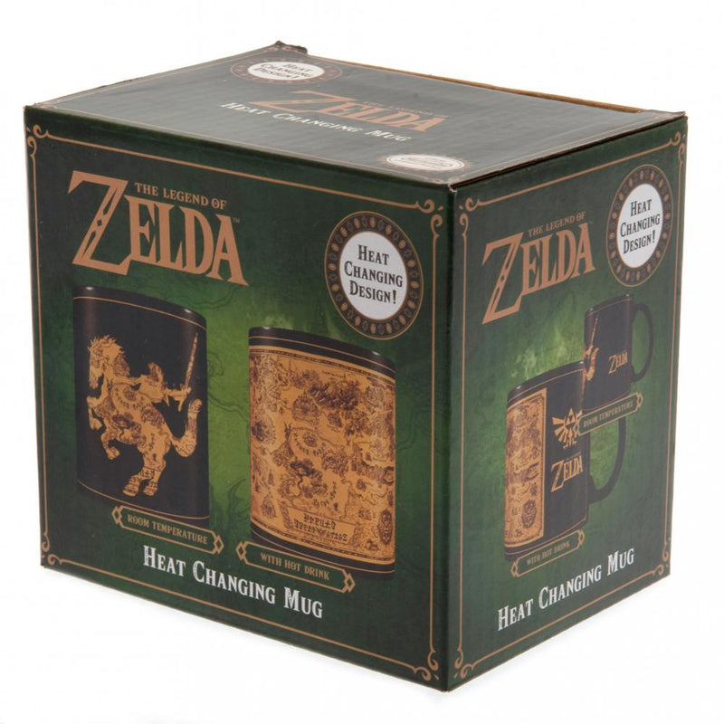 The Legend Of Zelda Heat Changing Mug Map, in display