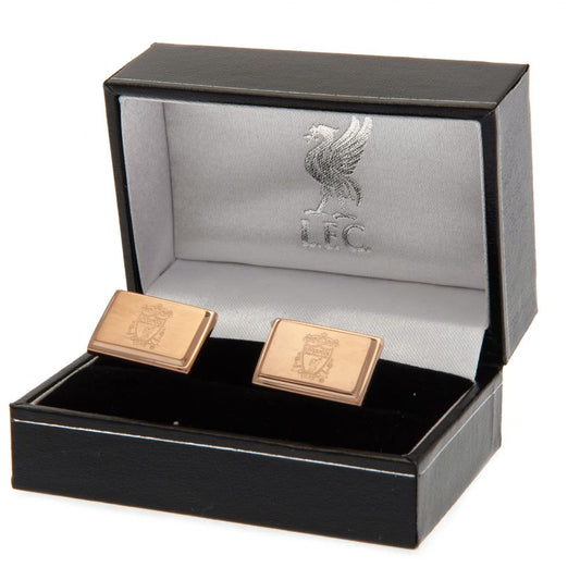 Liverpool FC Rose Gold Plated Cufflinks, alternate view
