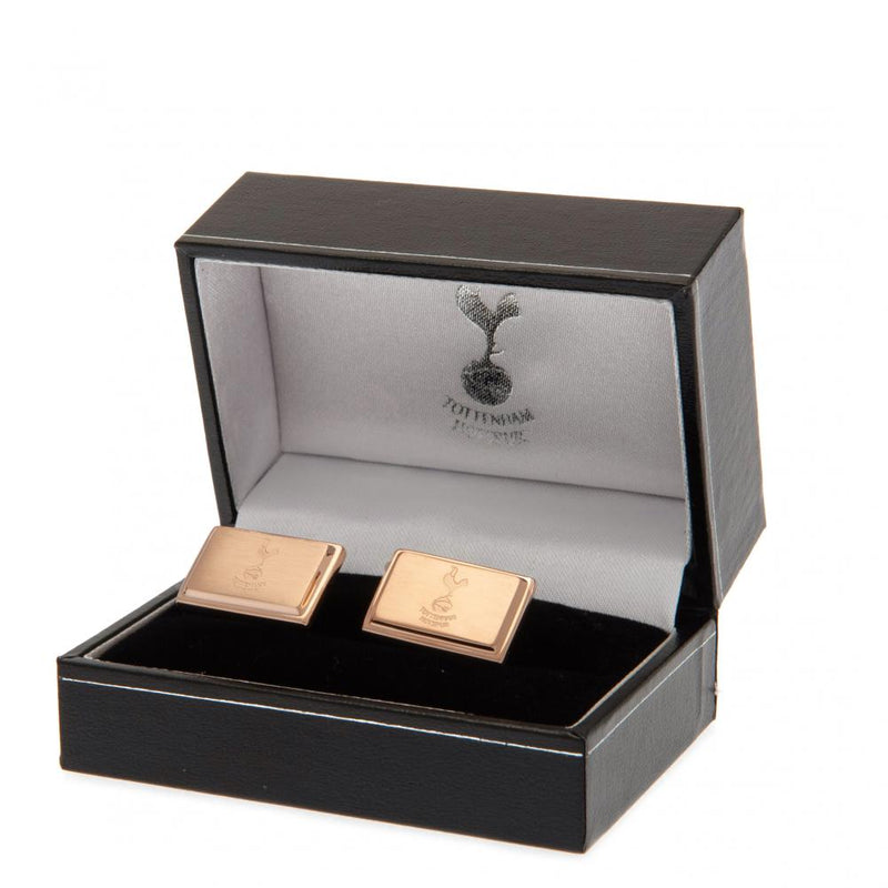 Tottenham Hotspur FC Rose Gold Plated Cufflinks, alternate view