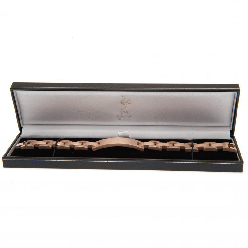 Tottenham Hotspur FC Rose Gold Plated Bracelet, side angle