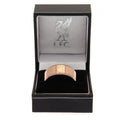 Liverpool FC Rose Gold Plated Ring Small, side angle