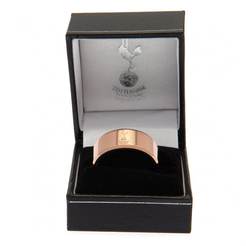 Tottenham Hotspur FC Rose Gold Plated Ring Small, side angle