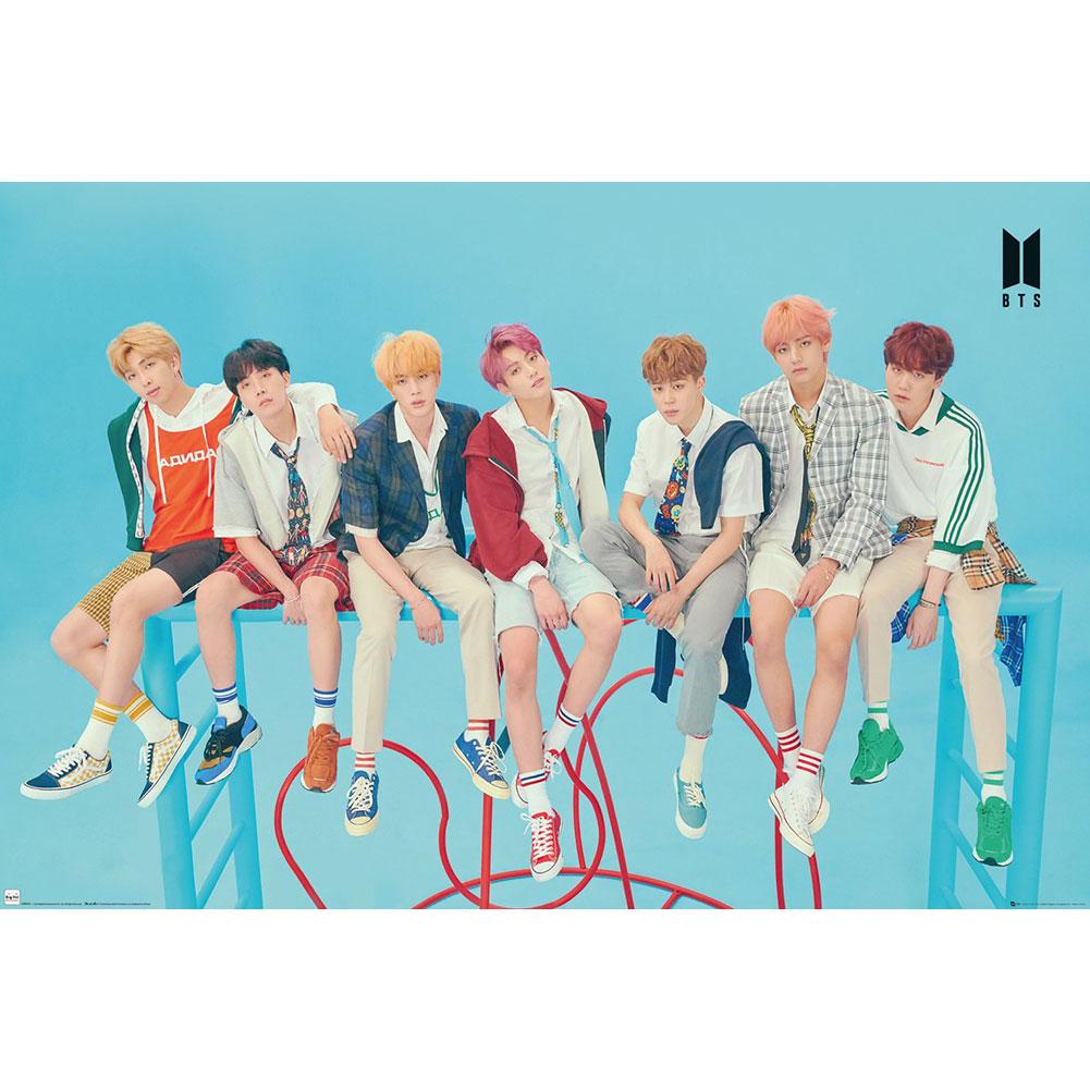 BTS Poster Blue