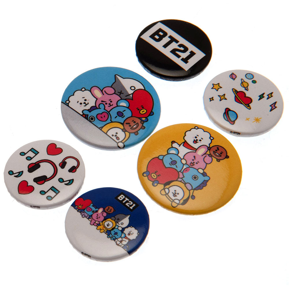 BT21 Button Badge Set