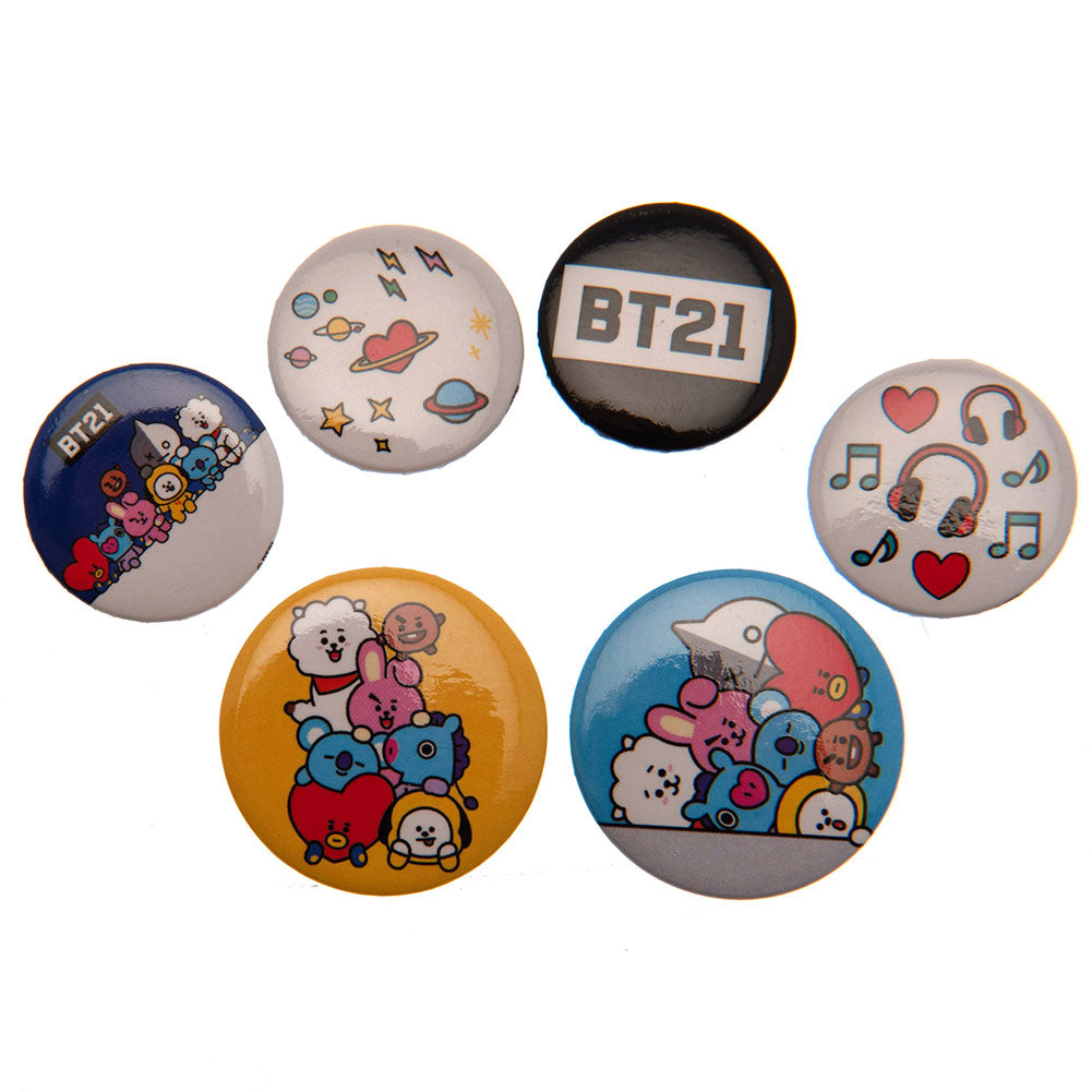 BT21 Button Badge Set