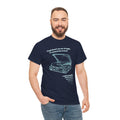 'Vinyl Doesn't Go Out Of Style' Men's T-Shirt, close-up detail