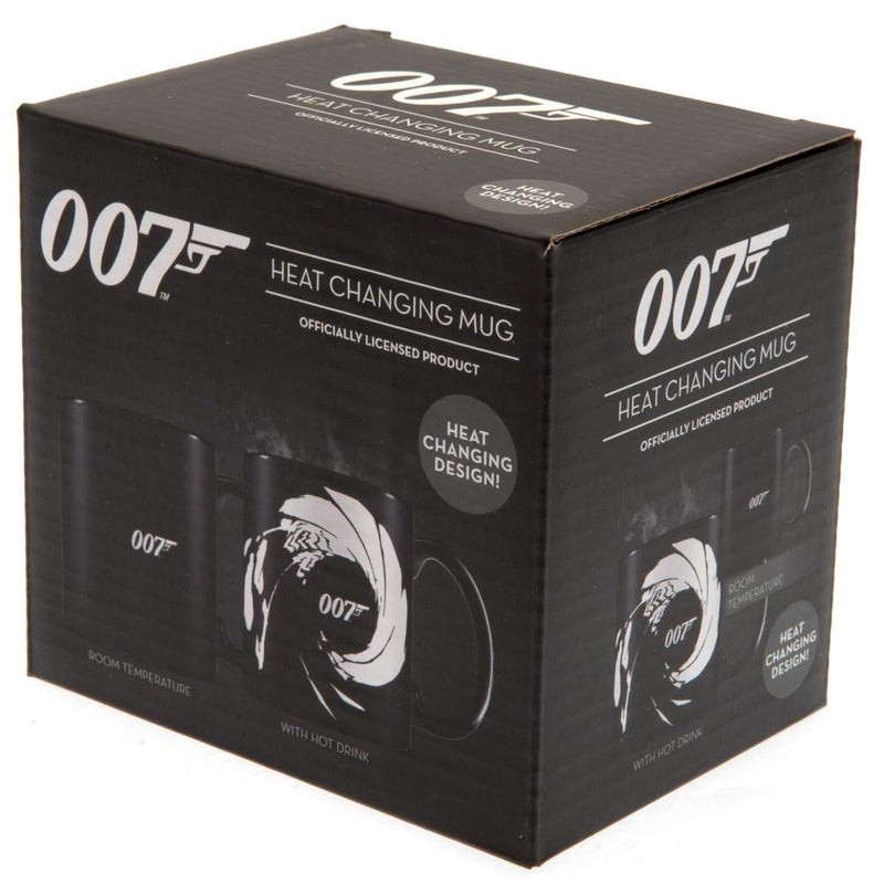 James Bond Heat Changing Mug, in display