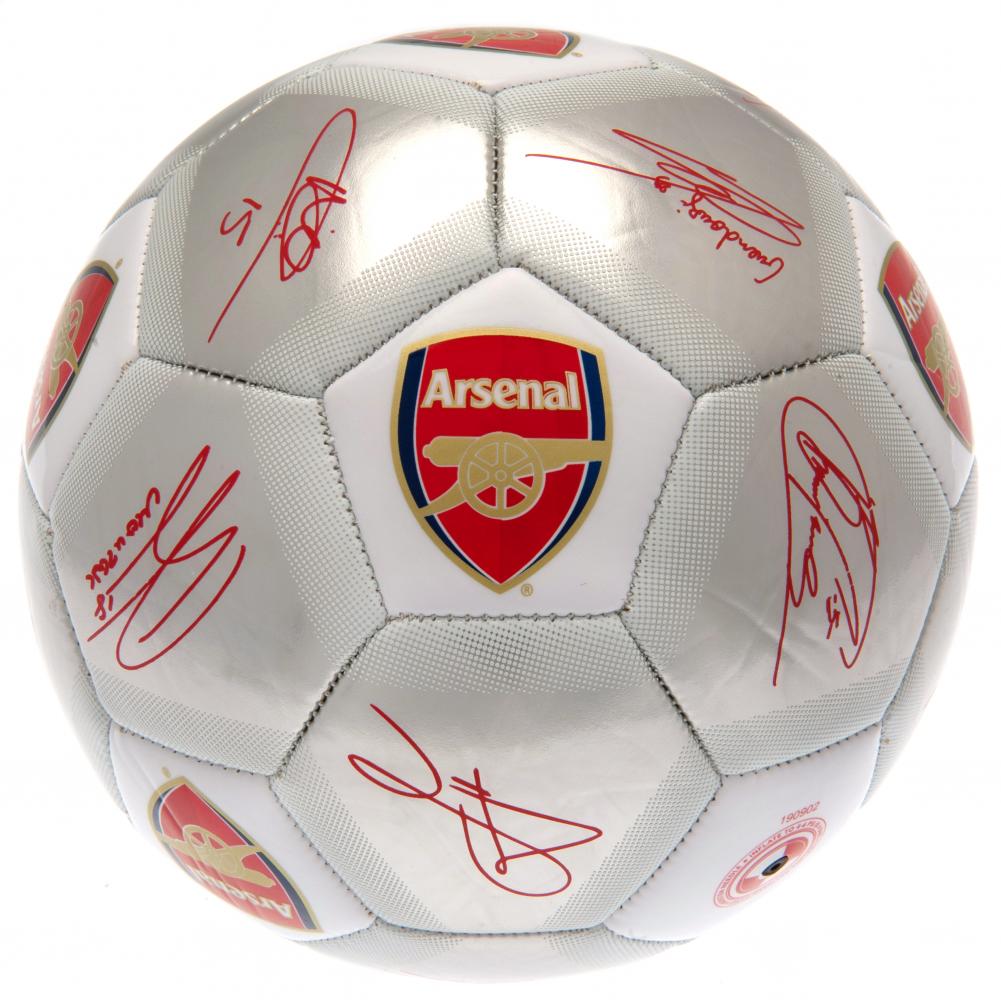 Official Arsenal FC Signature Silver Football