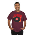 'Vinyl Records Are Groovy' Bold T-Shirt, in display