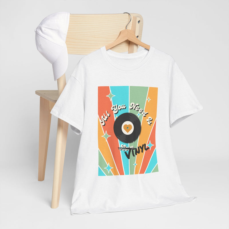 'All You Need Is Vinyl' T-Shirt, close-up detail