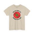 'Ask Me About My Record Collection' Men's T-Shirt, size reference