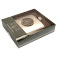 Celtic FC Hip Flask, side angle