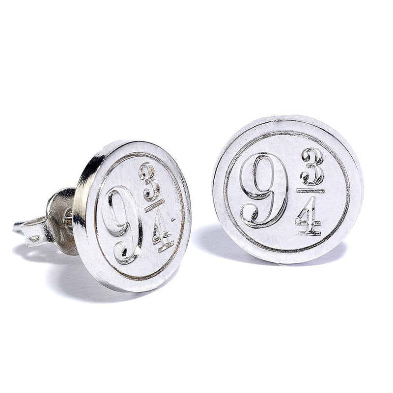 Harry Potter Silver Plated Stud Earring Set, side angle
