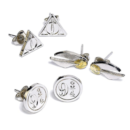Harry Potter Silver Plated Stud Earring Set collectible from Infinity Collectibles 2026
